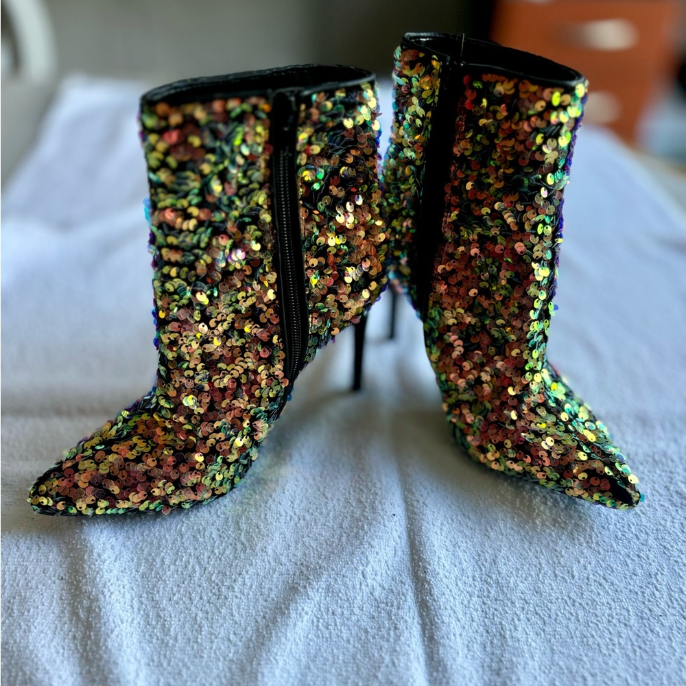 INC pointed Toe Booties.  Size 6.  Used once, excellent condition.